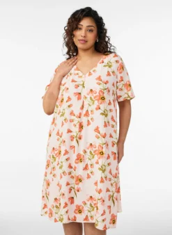 A-Linien-Kleid aus Viskose
