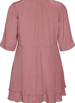 A-Linien-Kleid mit gestuften Rüschen
