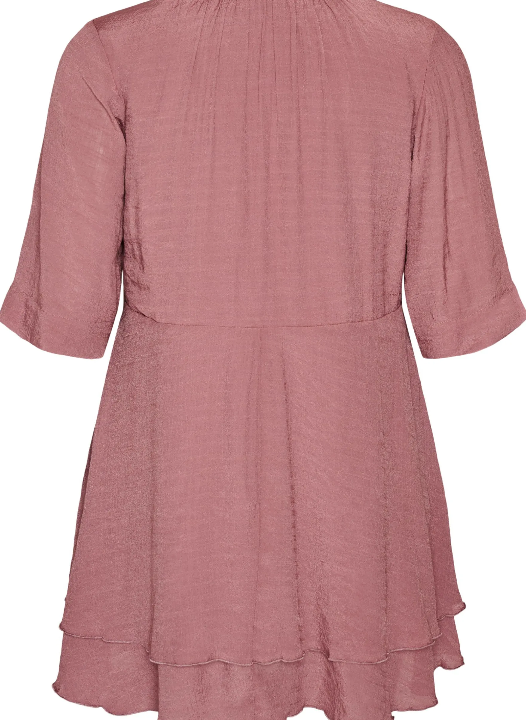 A-Linien-Kleid mit gestuften Rüschen