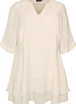 A-Linien-Kleid mit gestuften Rüschen
