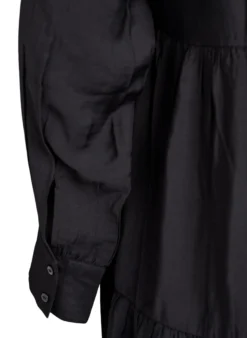 A-Linien-Kleid mit Rüschenkragen