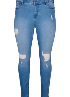 Amy-Jeans mit superschmaler Passform und gerippten Details