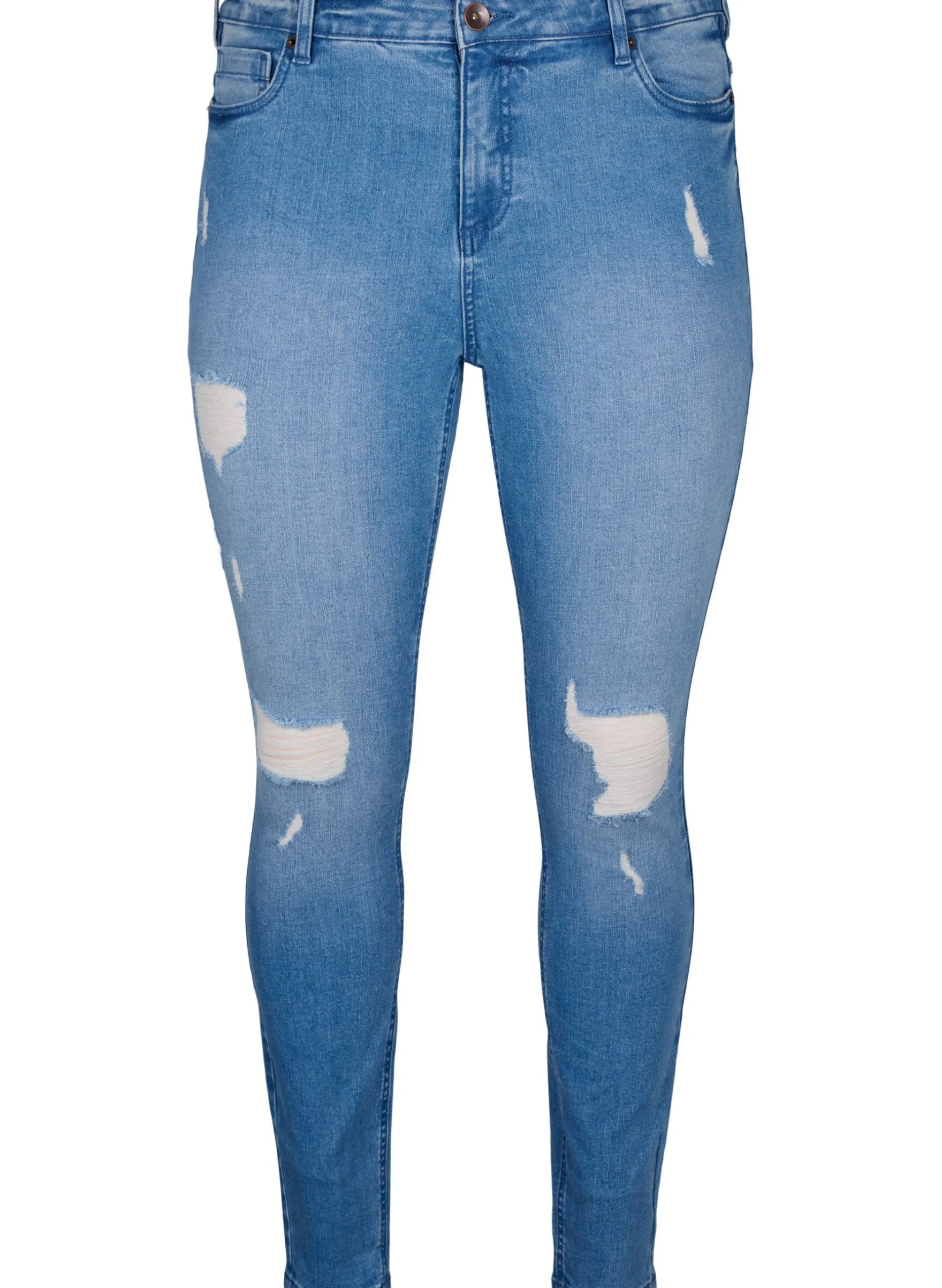 Amy-Jeans mit superschmaler Passform und gerippten Details