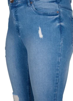 Amy-Jeans mit superschmaler Passform und gerippten Details