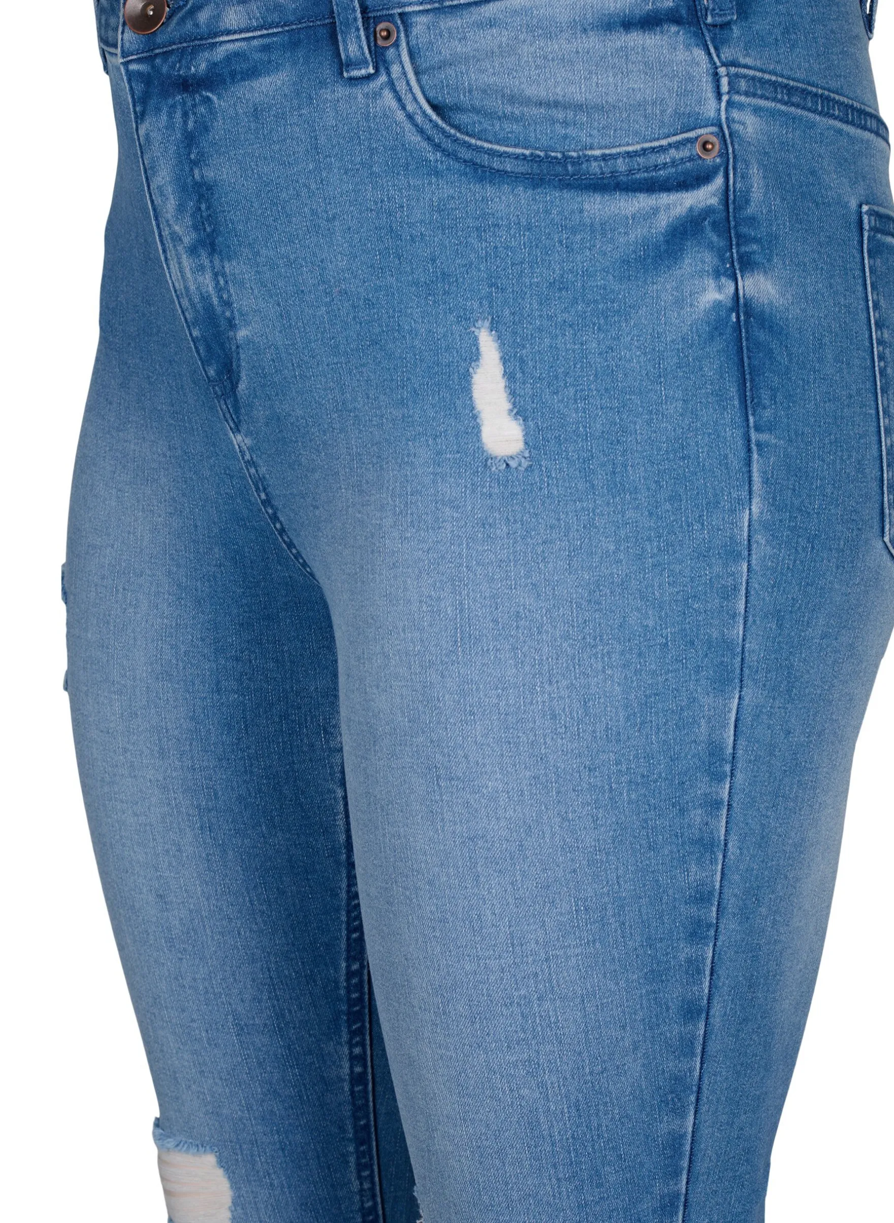 Amy-Jeans mit superschmaler Passform und gerippten Details