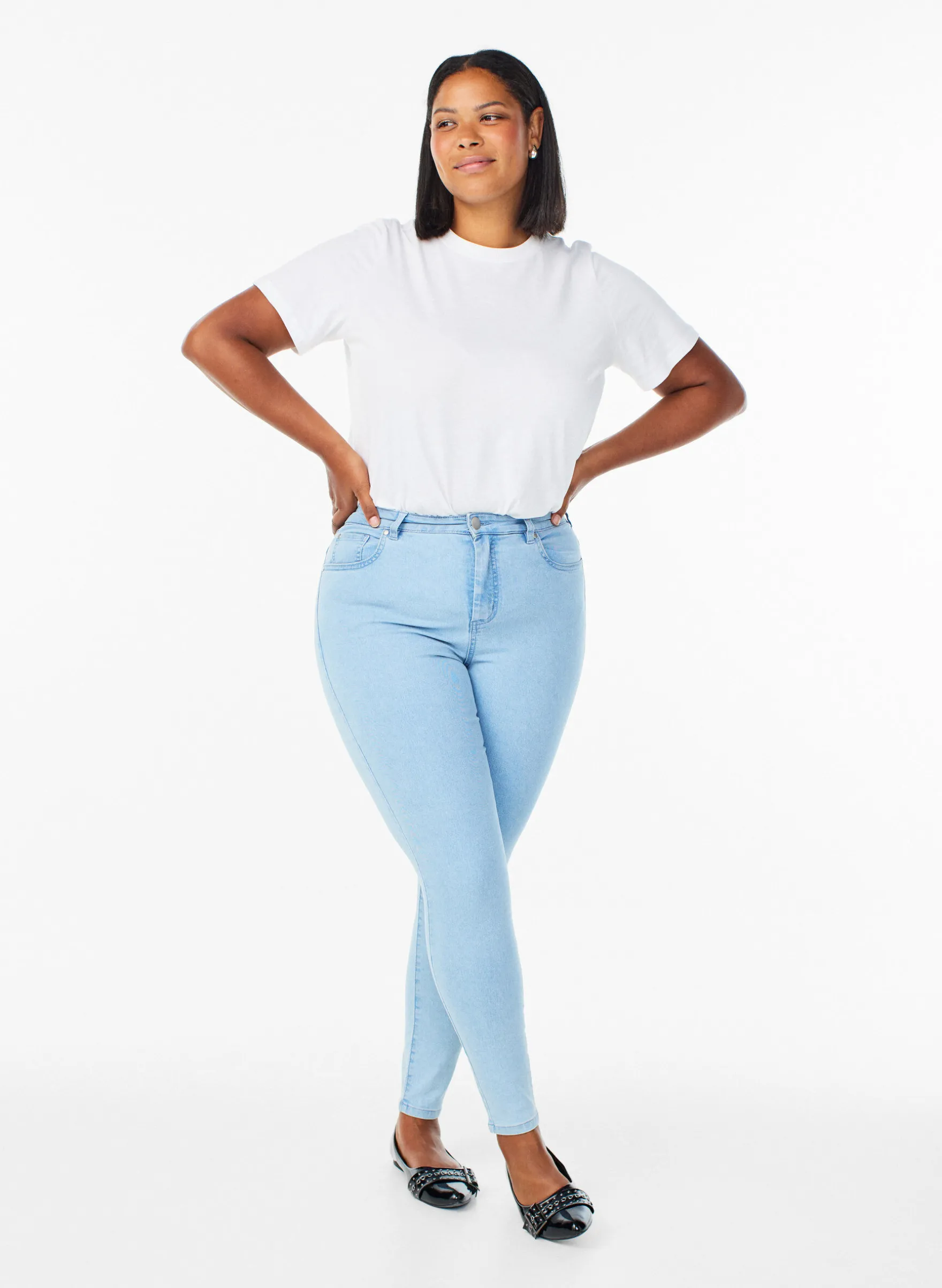 Amy Super Slim Fit Jeans mit hoher Taille