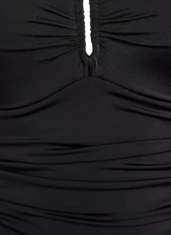 Badeanzug mit Ringdetail und Drapierung