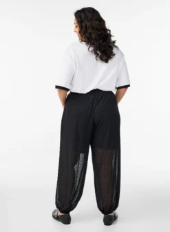 Ballonhose aus Mesh mit Polka Dots