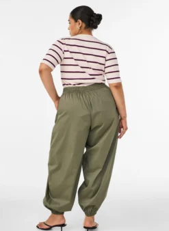 Ballonhose mit Taschen und elastischem Bund