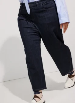 Barrel-Jeans mit hoher Taille