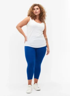 Basic 3/4-Leggings aus Viskose