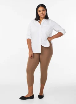 Basic 3/4-Leggings aus Viskose