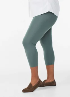Basic 3/4-Leggings aus Viskose