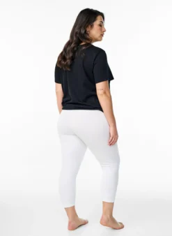 Basic 3/4-Leggings aus Viskose