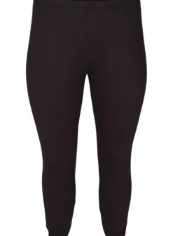 Basic 3/4-Leggings mit Rüschendetail