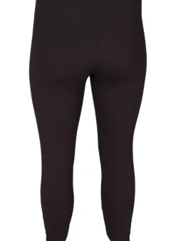 Basic 3/4-Leggings mit Rüschendetail