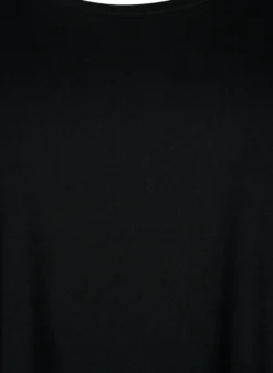 Basic T-Shirt aus Baumwolle mit 3/4-Ärmeln