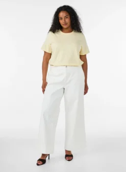 Basic T-Shirt aus Baumwolle mit Rundhalsausschnitt