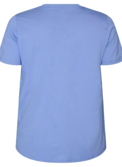 Basic T-Shirt aus Baumwolle mit Rundhalsausschnitt