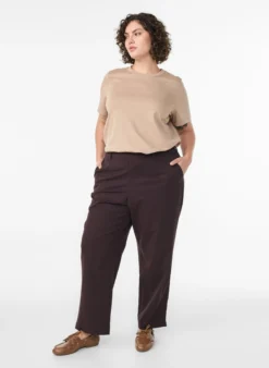 Basic-T-Shirt aus Baumwolle mit Rundhalsausschnitt