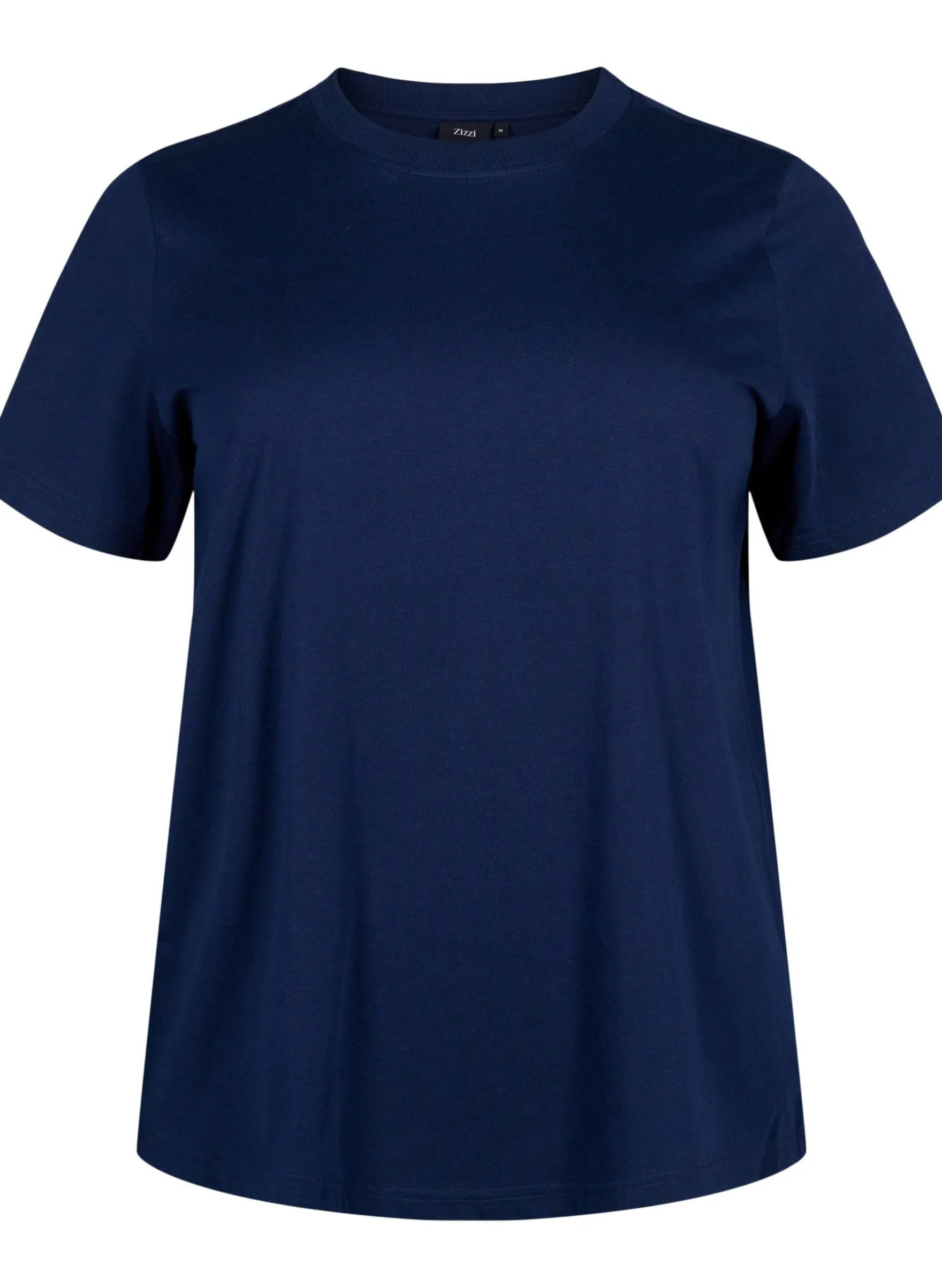 Basic-T-Shirt aus Baumwolle mit Rundhalsausschnitt