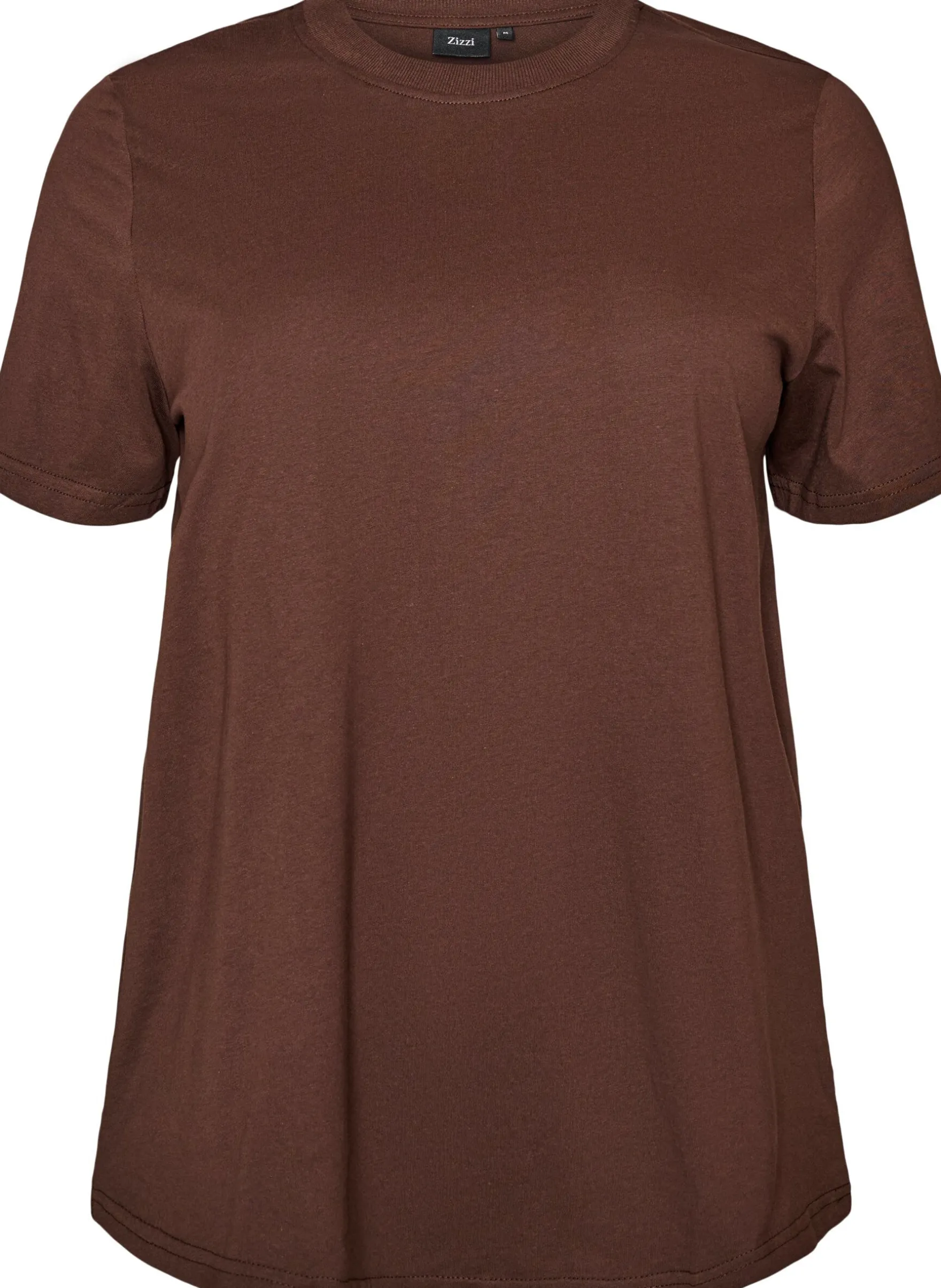 Basic-T-Shirt aus Baumwolle mit Rundhalsausschnitt