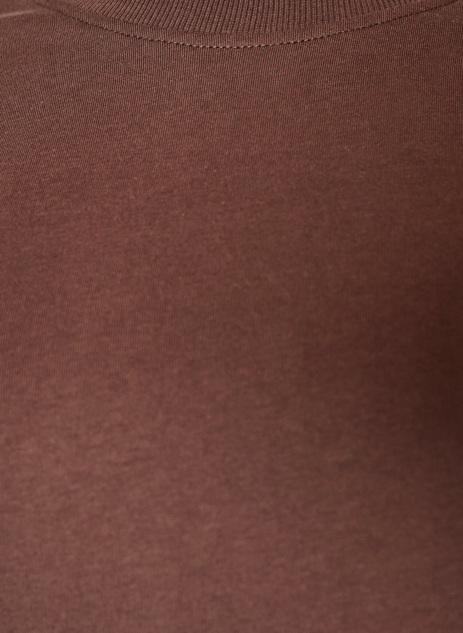 Basic-T-Shirt aus Baumwolle mit Rundhalsausschnitt