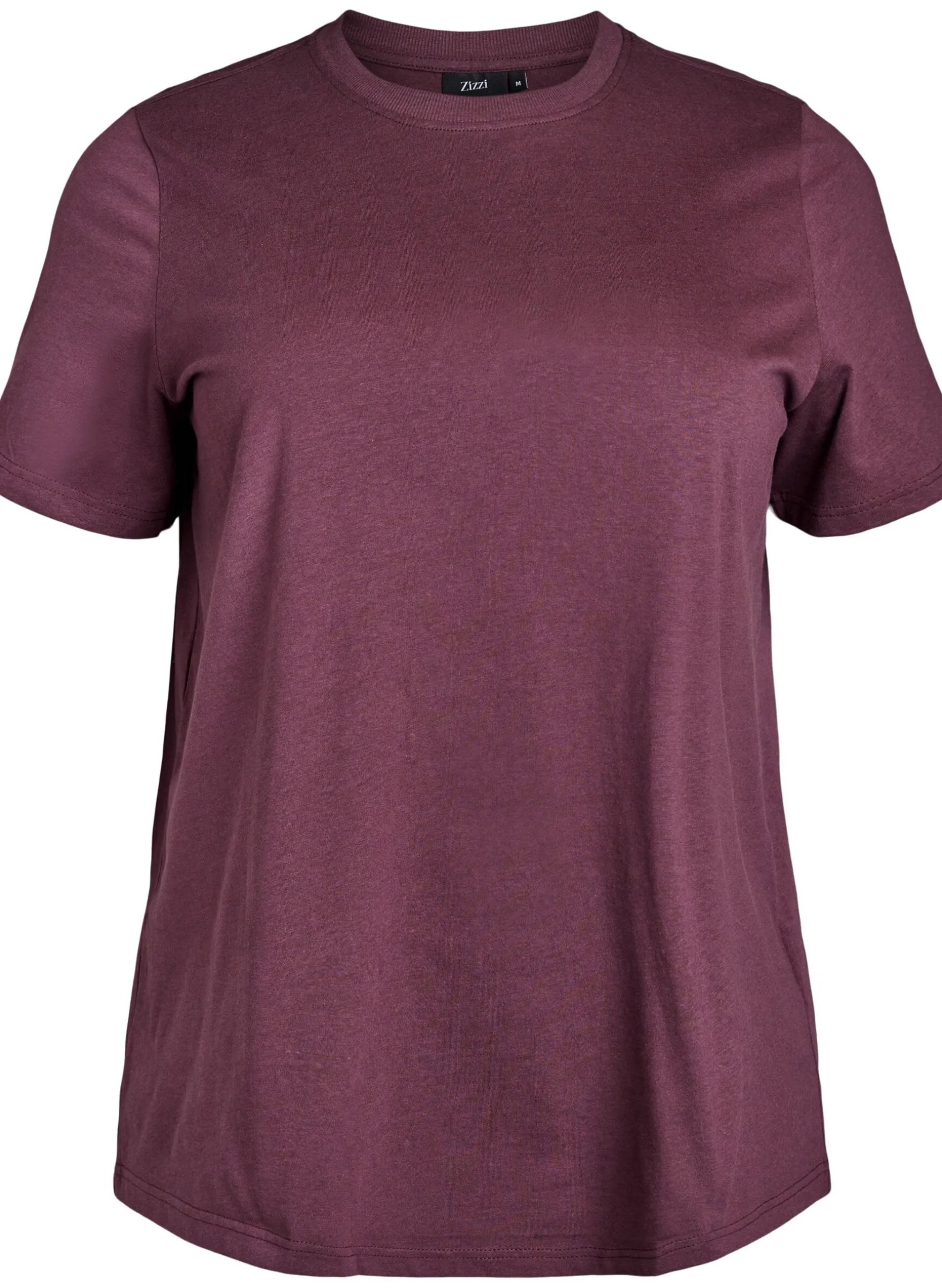 Basic-T-Shirt aus Baumwolle mit Rundhalsausschnitt