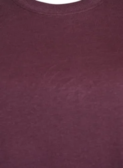 Basic-T-Shirt aus Baumwolle mit Rundhalsausschnitt