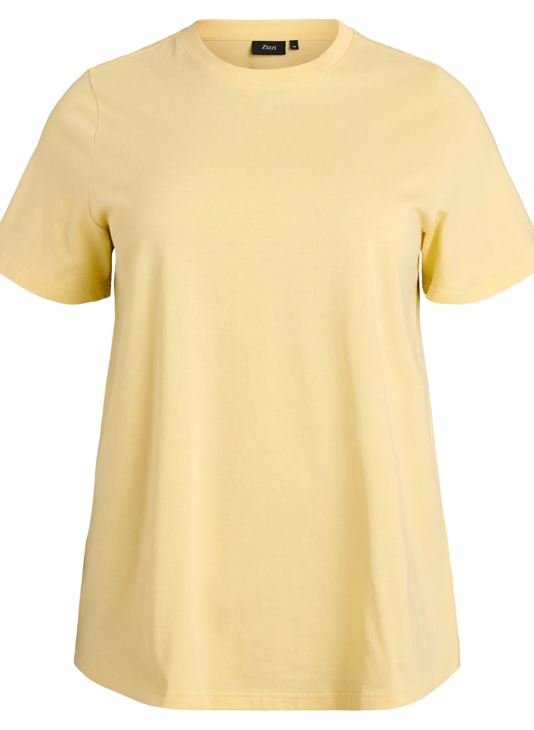 Basic-T-Shirt aus Baumwolle mit Rundhalsausschnitt