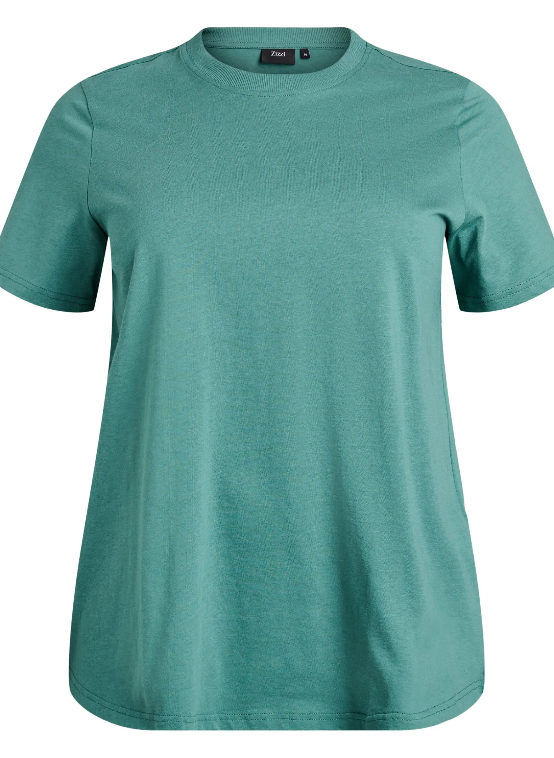 Basic-T-Shirt aus Baumwolle mit Rundhalsausschnitt