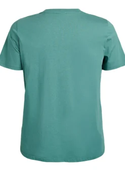 Basic-T-Shirt aus Baumwolle mit Rundhalsausschnitt
