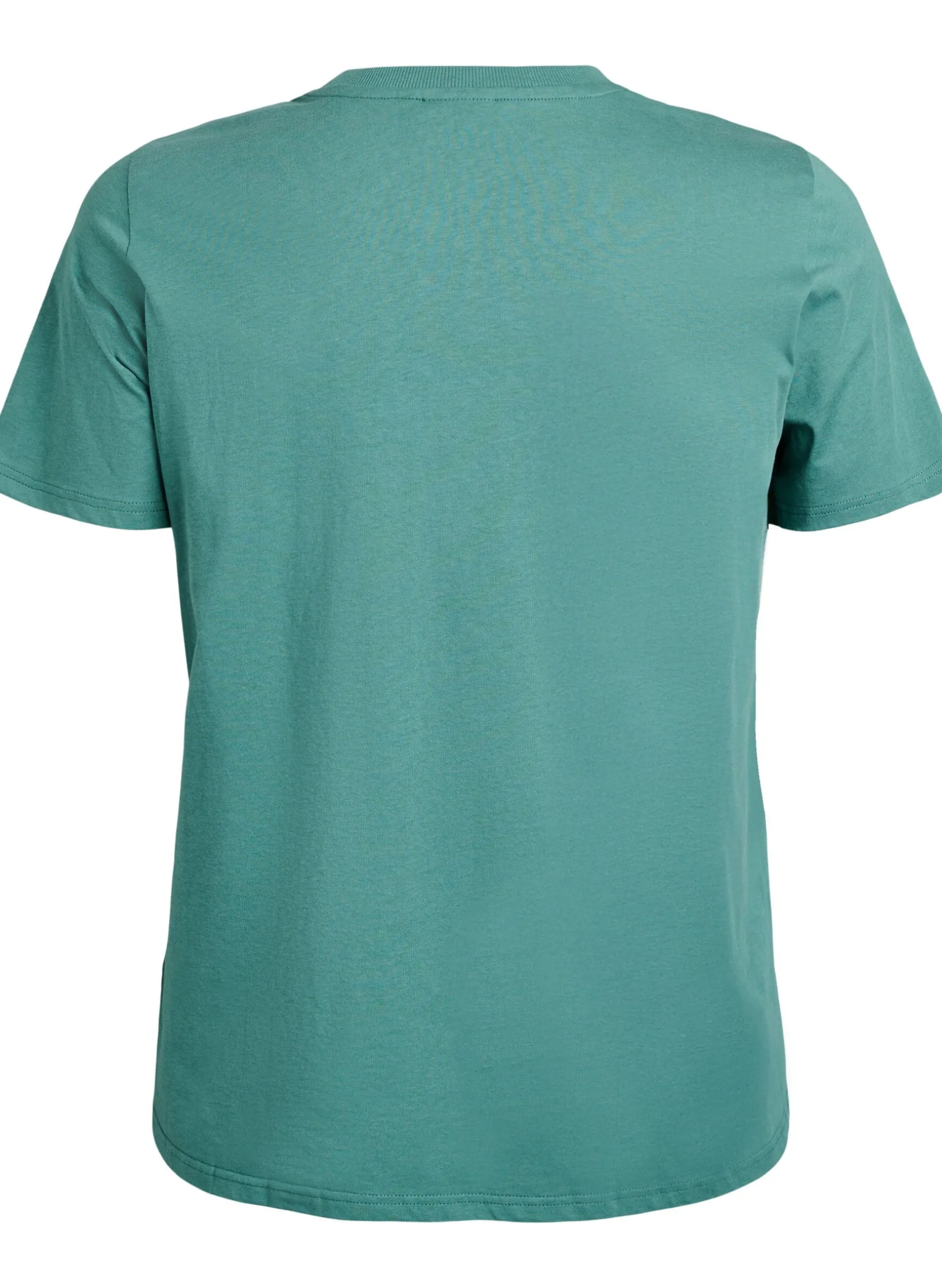 Basic-T-Shirt aus Baumwolle mit Rundhalsausschnitt