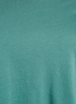 Basic-T-Shirt aus Baumwolle mit Rundhalsausschnitt