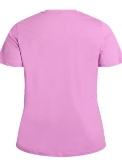 Basic-T-Shirt aus Baumwolle mit Rundhalsausschnitt