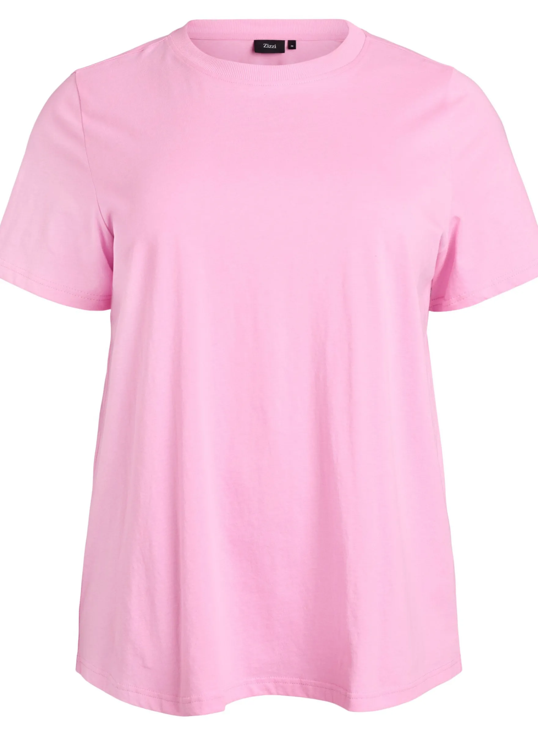 Basic-T-Shirt aus Baumwolle mit Rundhalsausschnitt