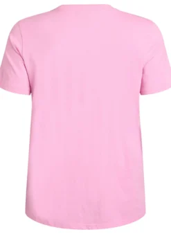 Basic-T-Shirt aus Baumwolle mit Rundhalsausschnitt