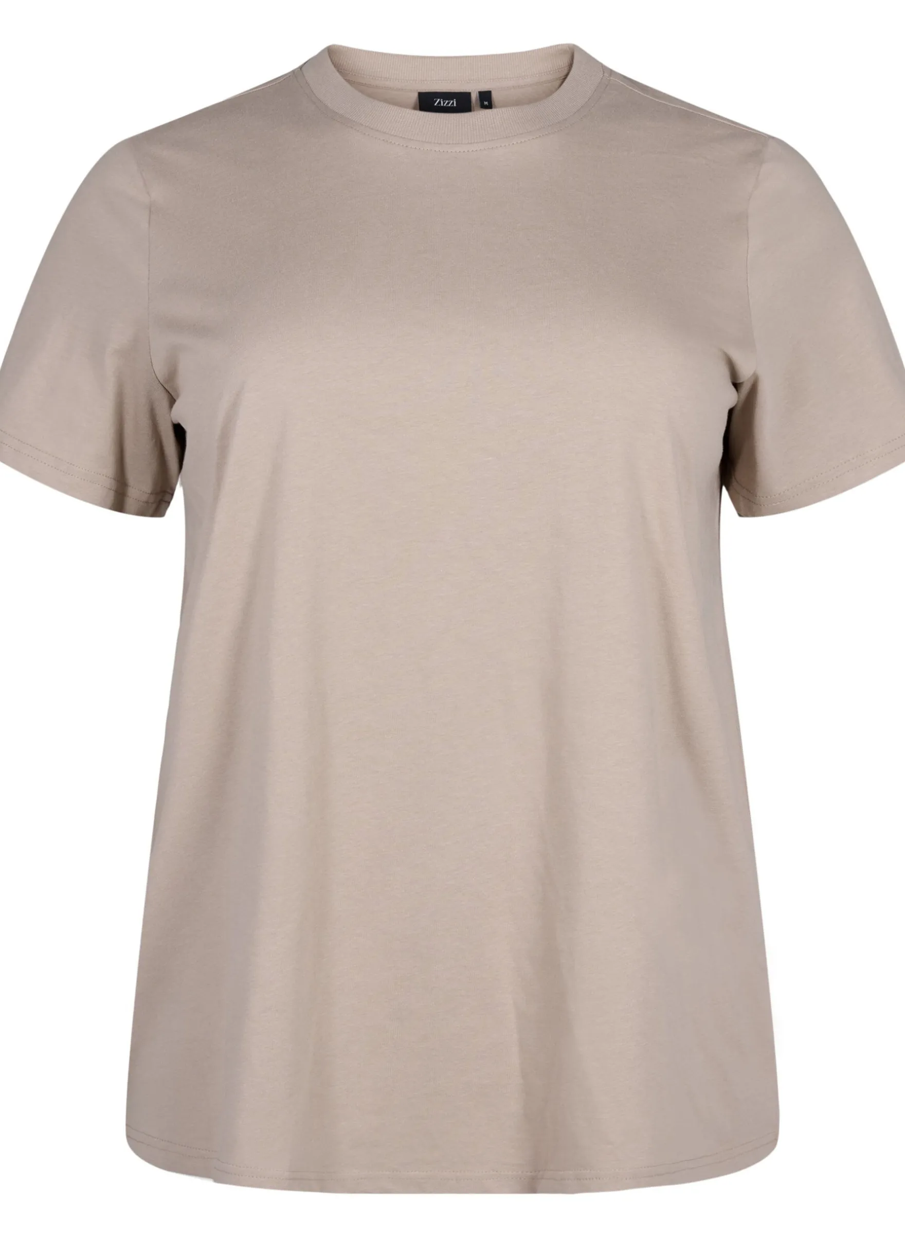 Basic-T-Shirt aus Baumwolle mit Rundhalsausschnitt