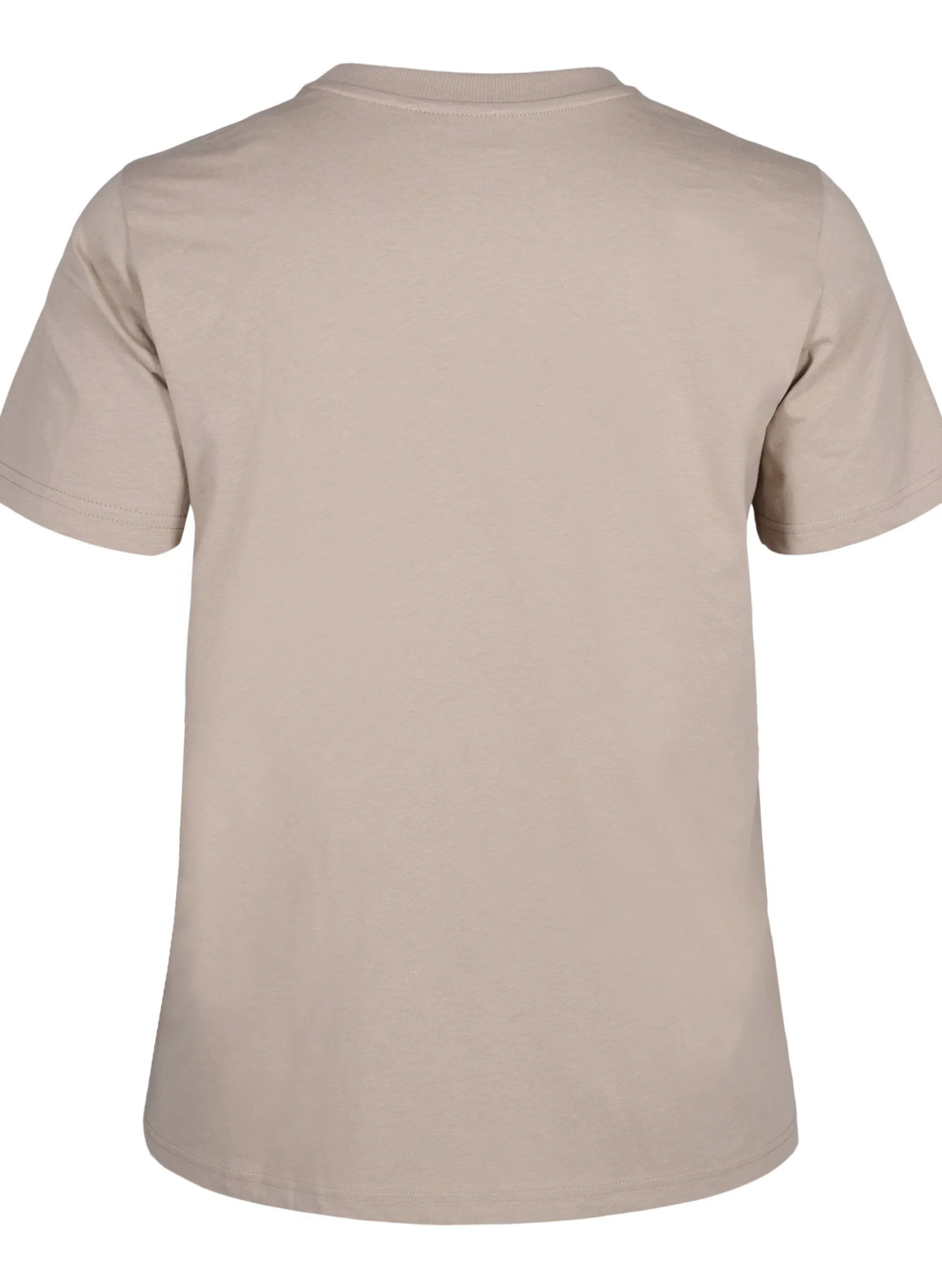 Basic-T-Shirt aus Baumwolle mit Rundhalsausschnitt