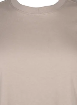 Basic-T-Shirt aus Baumwolle mit Rundhalsausschnitt