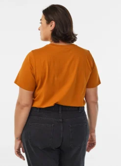 Basic-T-Shirt aus Baumwolle mit Rundhalsausschnitt