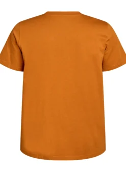 Basic-T-Shirt aus Baumwolle mit Rundhalsausschnitt