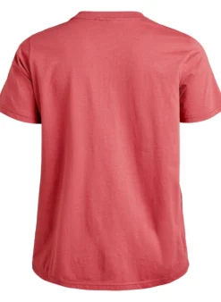 Basic-T-Shirt aus Baumwolle mit Rundhalsausschnitt