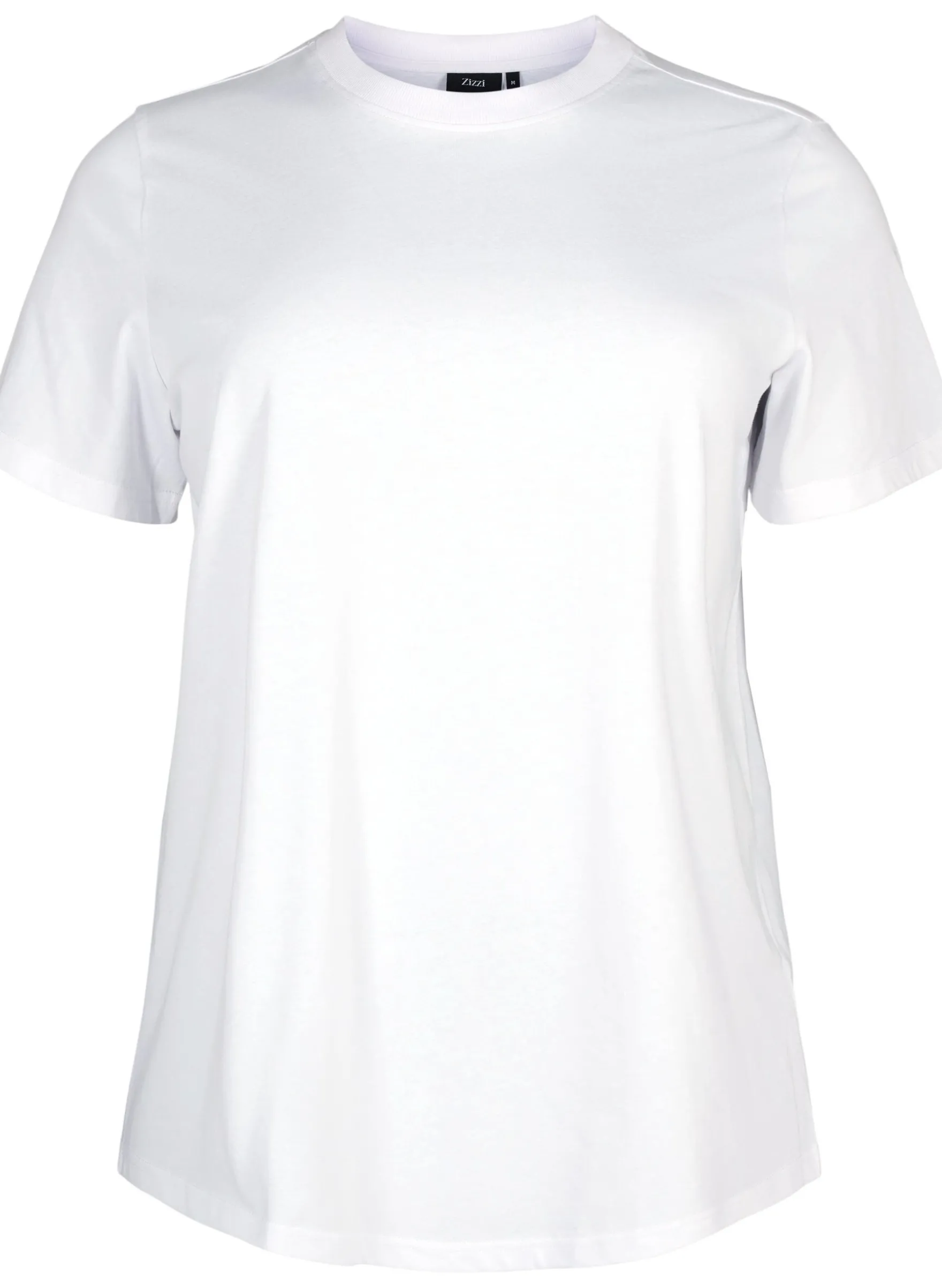 Basic-T-Shirt aus Baumwolle mit Rundhalsausschnitt