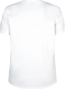 Basic-T-Shirt aus Baumwolle mit Rundhalsausschnitt