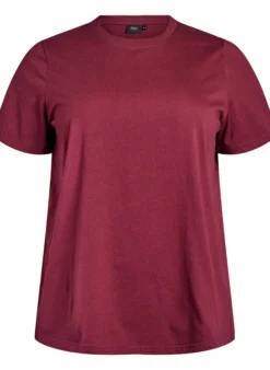 Basic-T-Shirt aus Baumwolle mit Rundhalsausschnitt.