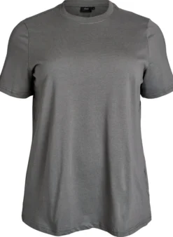Basic-T-Shirt aus Baumwolle mit Rundhalsausschnitt.
