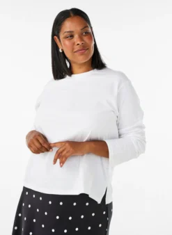 Basic T-Shirt mit langen Ärmeln