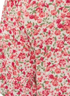 Baumwollbluse mit eckigem Ausschnitt