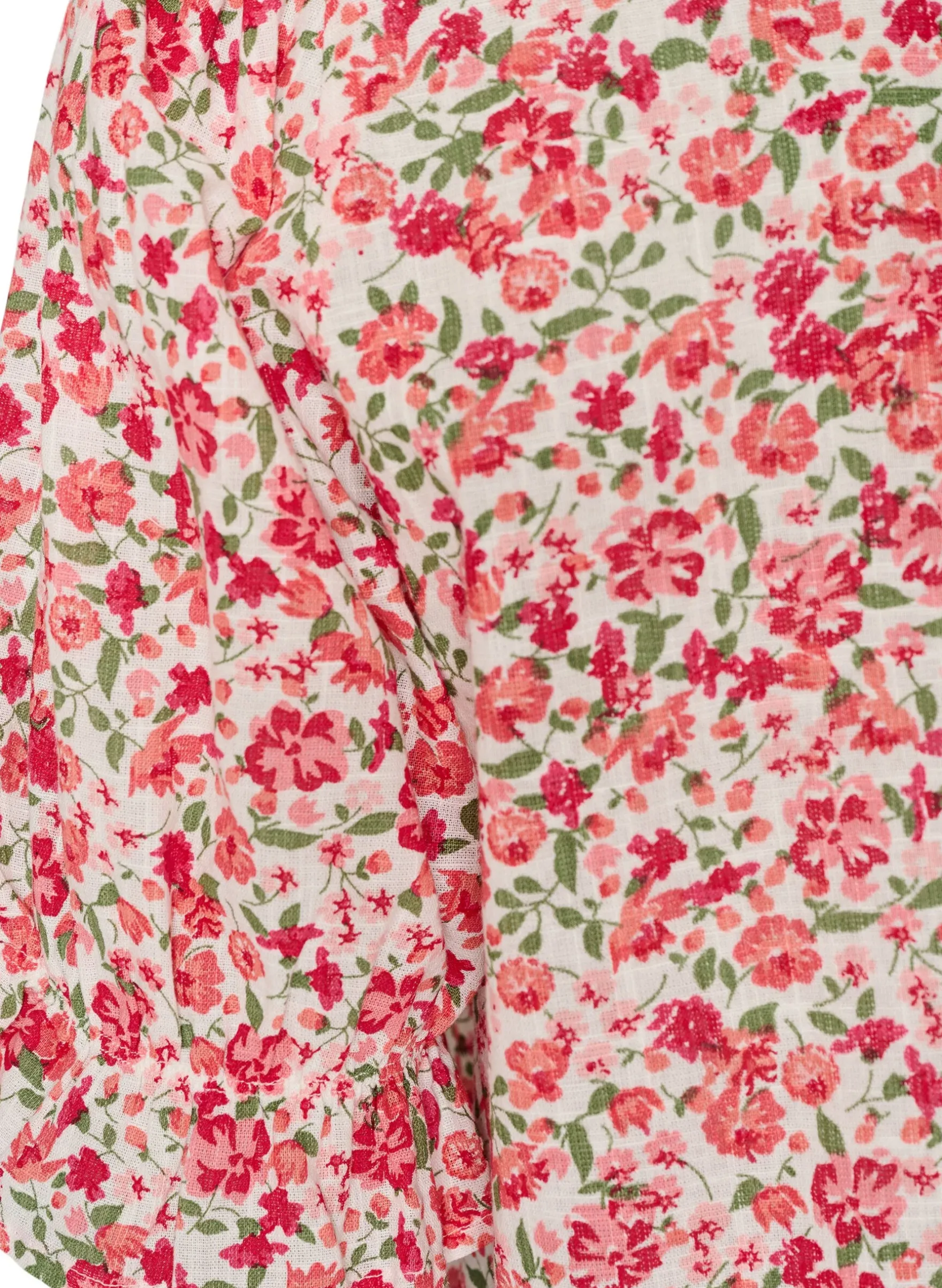 Baumwollbluse mit eckigem Ausschnitt